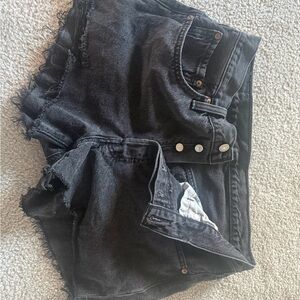 Levi's 501 Classic Black Denim Shorts